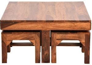 Allie Wood Rosewood ( Sheesham ) Solid Wood Coffee Table Price in India ...