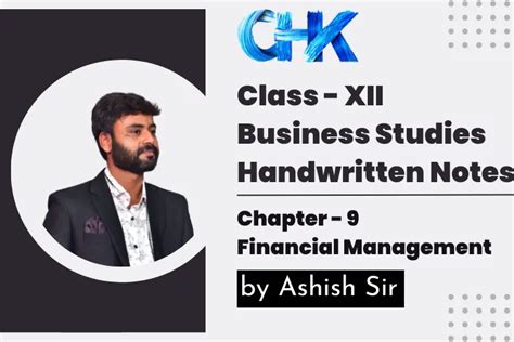 Image result for Financial Management Class 12 Notes