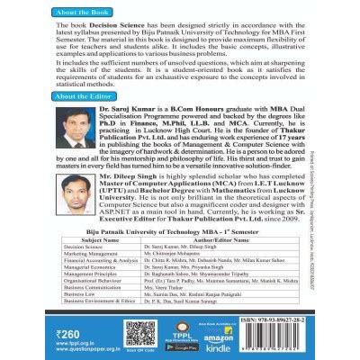 Decision Science mba 1 semester