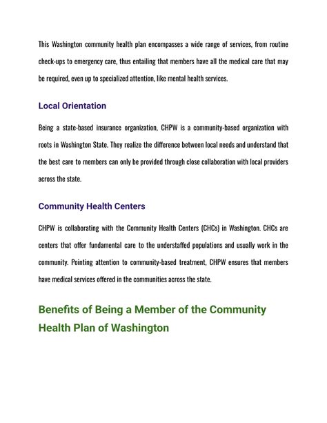 PPT - Community Health Plan of Washington – Comprehensive Healthcare ...