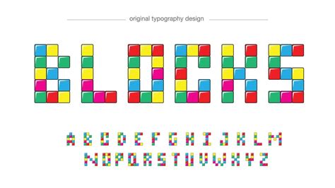 Image result for Color block Letters