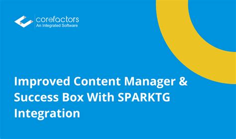 Enhanced Content Manager: Corefactors CRM Update
