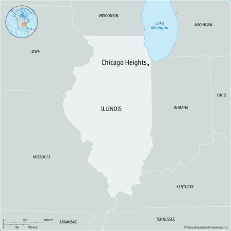Chicago Hts Map Chicago Heights, Illinois Street Map