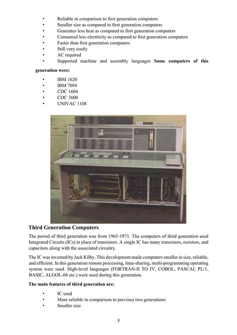 Image result for Computer Generations PDF Table Form