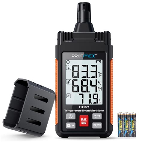 Protmex HT607 Temperature Humidity Meter High Precision Digital ...
