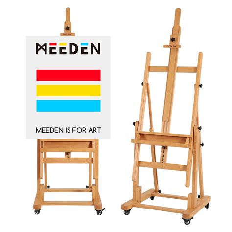 Snapklik.com : MEEDEN Extra Large H-Frame Studio Easel - Solid Beech ...