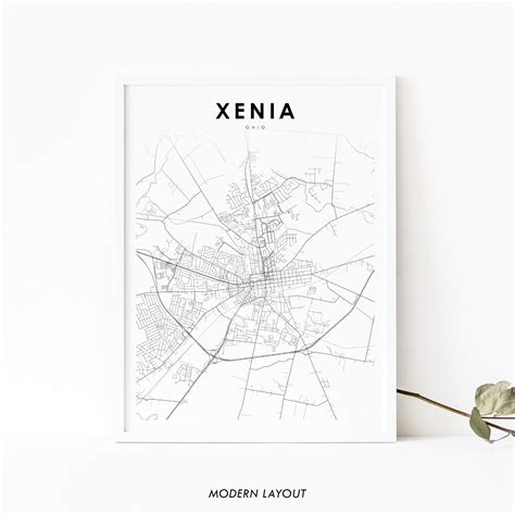 Street Map Of Xenia Ohio | Maps Of Ohio