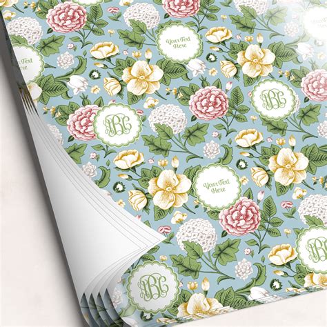 Vintage Floral Wrapping Paper (Personalized) - YouCustomizeIt