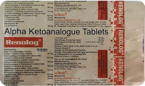 Buy RENALOG STRIP OF 10 TABLETS Online & Get Upto 60% OFF at PharmEasy