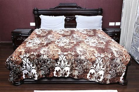 Buy Lamina 100% Polyster Flano Double Bed Blanket (Queen Size, 220x240 ...