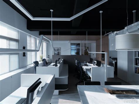 1800平方办公室装修设计效果图_岚禾办公室设计