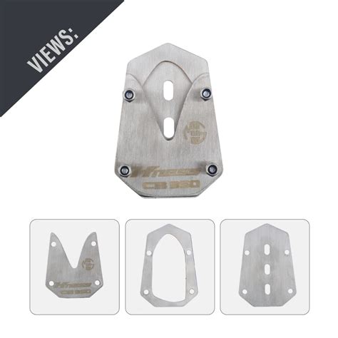 AllExtreme ALL-STD009 Bike Stand Extender Pad CNC Foot Side Kickstand ...