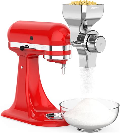 Amazon.com: Grain Mill Attachment For Kitchenaid Stand Mixer, 8 Levels ...