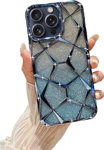 VONZEE Compatible with iPhone 15 Pro Max Gradient Glitter Case, Luxury ...