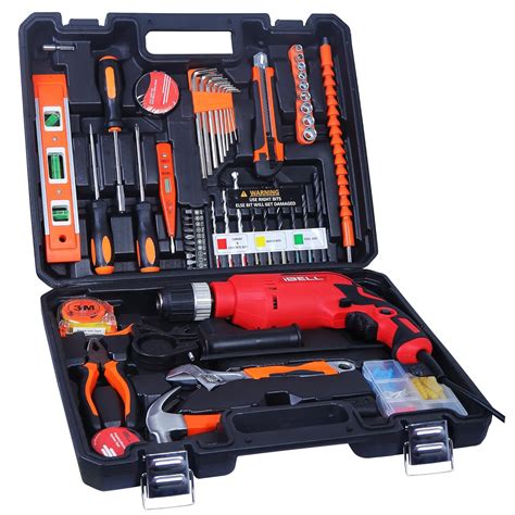 IBELL Professional Tool Kit with Impact Drill IBL TD13-100, 650W ...
