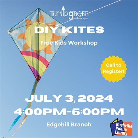 DIY Kite Workshop at NPL Edgehill — Turnip Green Creative Reuse