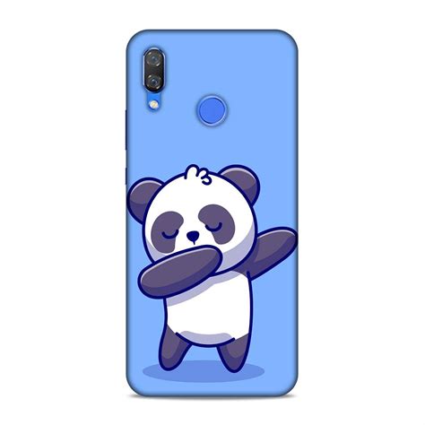 Cleok Lovely Cute Stylish Panda in Light Blue Background Mobile Back ...