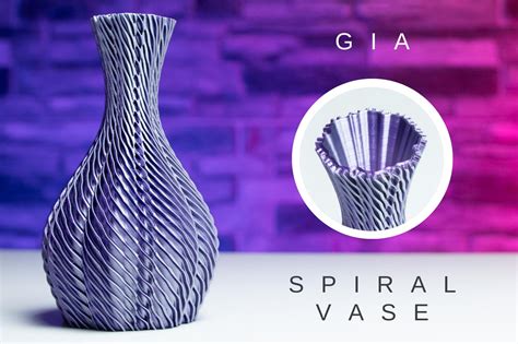 3D Printed Spiral Vase GIA - 3DPTK.com