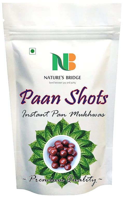 Nature's Bridge Pan Shots 400 GM Jar Pack | Pan Flavor Candy | Paan ...