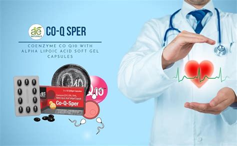 AE Naturals Co-Q Sper Coenzyme Co Q10 with Alpha Lipoic Acid Soft Gel ...