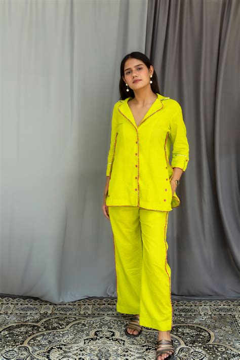 Lime Green Co-ord Sets – Siva