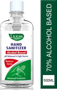 LILIUM Hand Cleanser (Sanitizer), 500ml Hand Sanitizer Bottle - Price ...