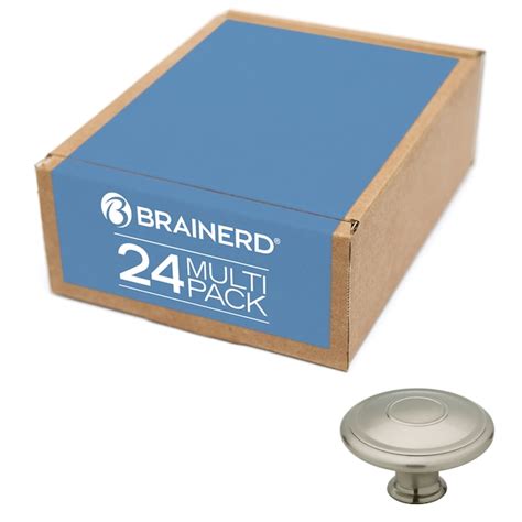 Brainerd Jackson 1.75-in Satin Nickel Round Traditional Cabinet Knob ...