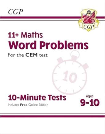 11+ CEM 10-Minute Tests: Maths Word Problems - Ages 9-10 (with Online ...