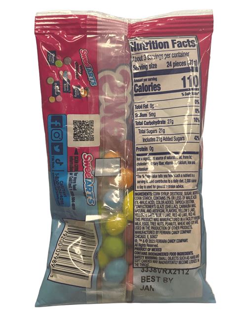 Sweet Tarts Jelly Beans Easter Share Pack 3.5OZ - Mexican Edition