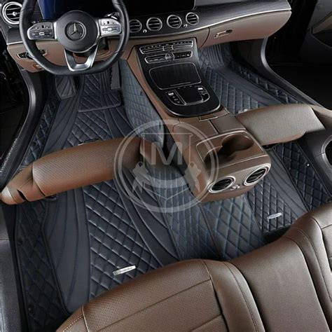 Shop Black With Blue Diamond Car Floor Mat Online | Manicci