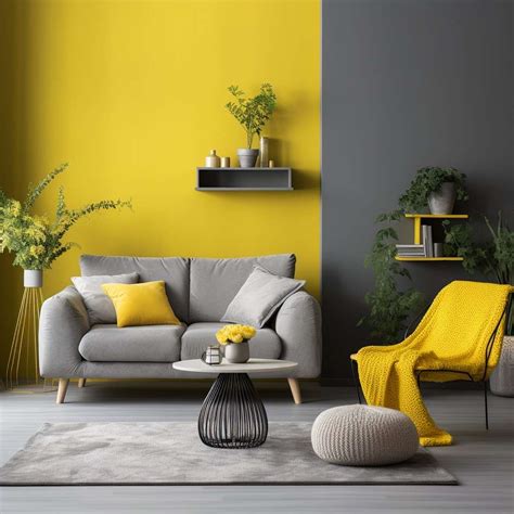 Yellow and Grey Colour Combination For Your Home