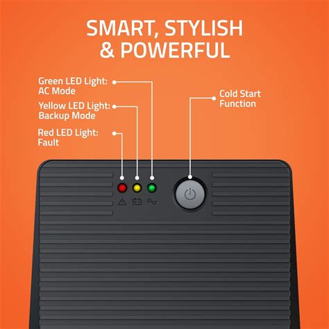 Artis 1500VA Line Interactive UPS for Personal Computers, Desktop PCs ...