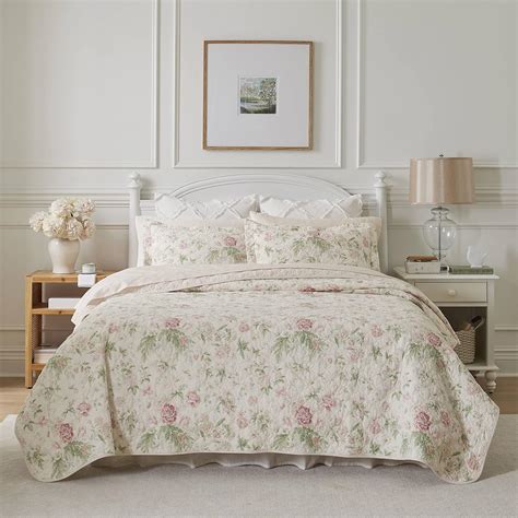 Laura Ashley Home Breezy Floral Collection | Couvre-lit de luxe ultra ...
