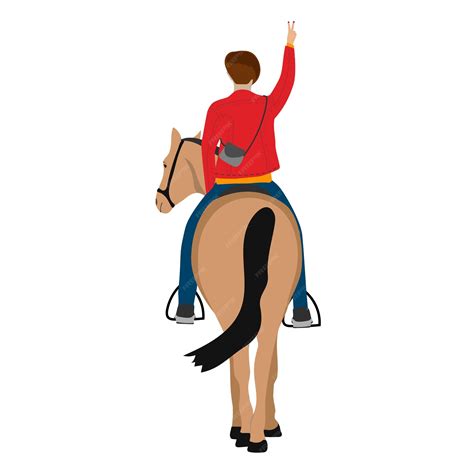 Montar a caballo Vector vaquero Montar a caballos | Vector Premium