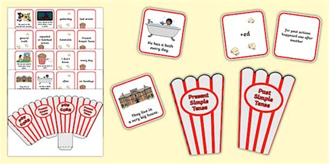 Present Simple and Past Simple Sorting Activity-Twinkl