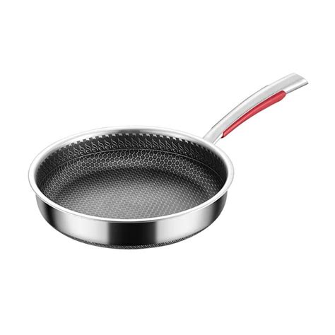 Buy MAMMOTH Long Handle Stainless Steel Non Stick Frying Pan,Kadhai ...