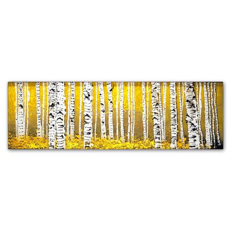 Trademark Fine Art ''PanorAspens Yellow Floor'' by Roderick Stevens 10 ...