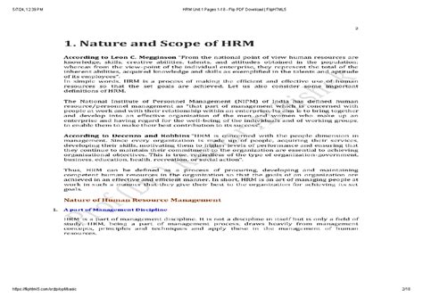 HRM Unit 1 - human resources - Studocu