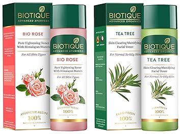 Buy Biotique Bio Rose Pore Tightening Toner With Himalayan Water For ...