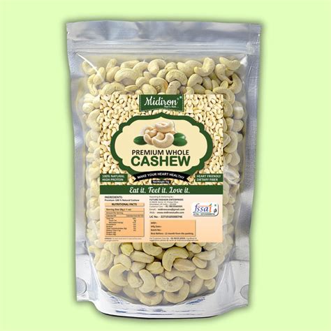 Natural Premium Whole Row Cashew Cashews (1 kg) – Midiron