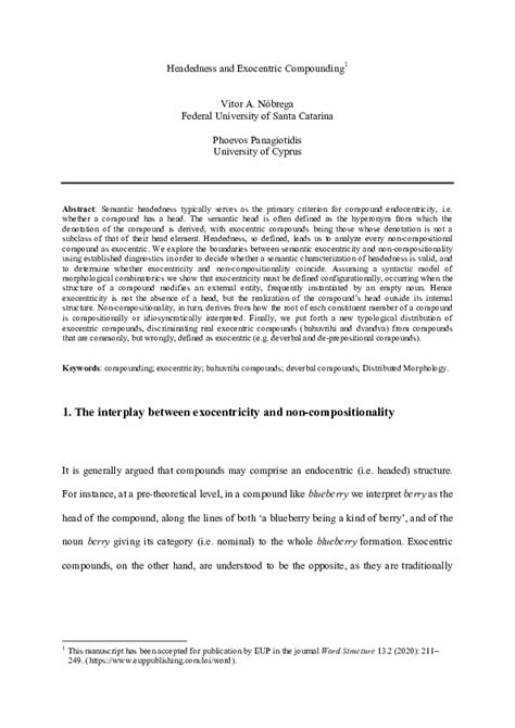 Image result for Exocentric Compound Examples