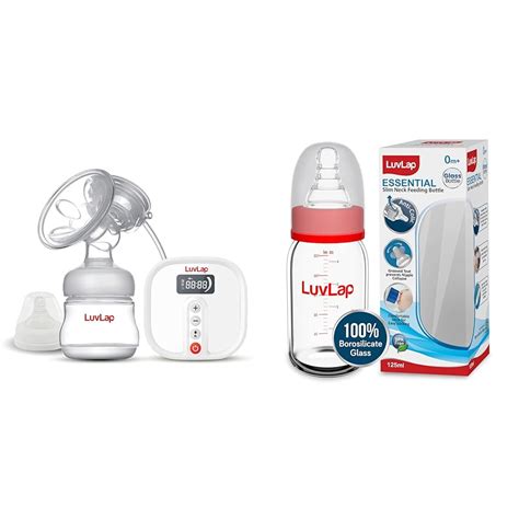 Buy Luvlap Electric Breast Pump with 3 Phase Pumping, Rechargeable ...