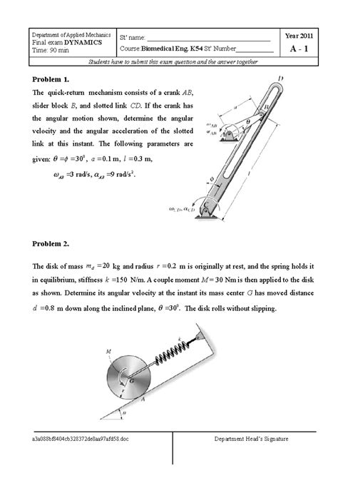Image result for Best Example Problems for Dynamics Final
