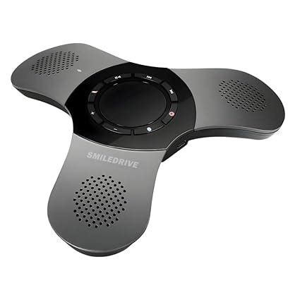 SMILEDRIVE® Portable Wireless Conference Speakerphone with Mute Feature ...