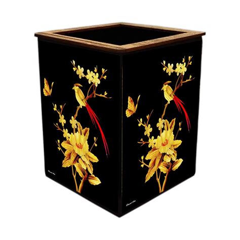 PNF Poster And Frames Black Velvet Colorful Wooden Pen Stand | For ...