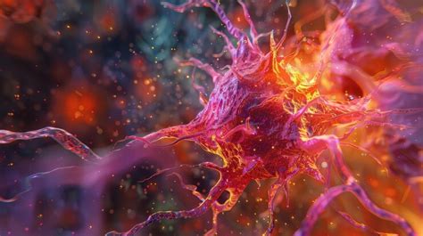 Detailed computer generated image of a cancer cell showcasing its ...