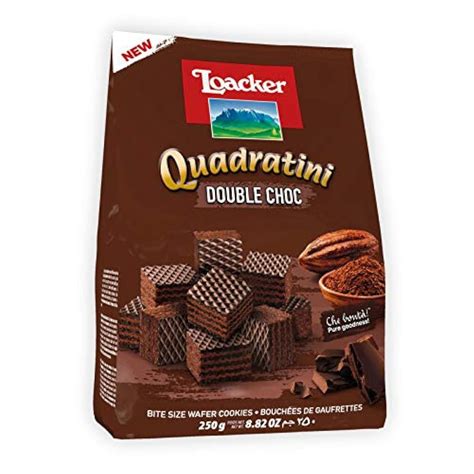 Loacker Quadratini Double Choc 250 Gram - Italy, Chocolate : Amazon.in ...