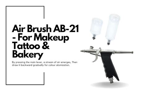 Painter Spray Gun (LABEL) Air Brush Ab-21 - For Makeup, Tattoo & Bakery ...