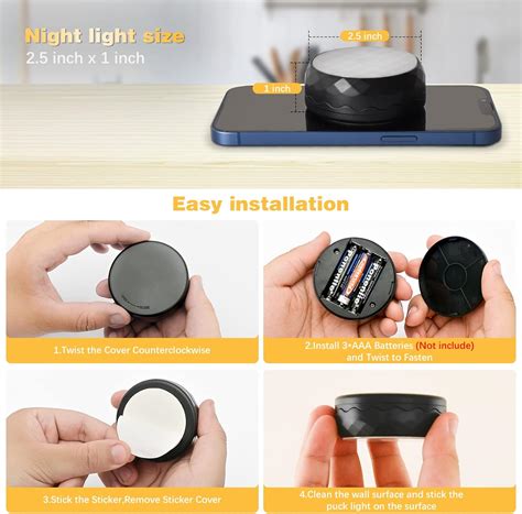 Buy NARUNDREN Puck Lights with Remote,13 Colors Changeable LED Under ...