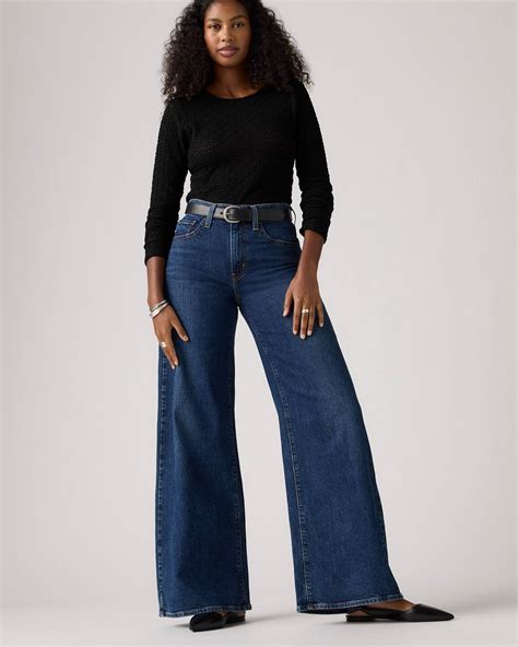 728™ High Rise Wide Leg Jeans - Blauw | Levi's® BE